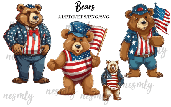 Bear American Flag Clipart: A Designer’s Perspective on Real Project Use