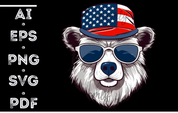 Bear Hat Sunglasses 4th of July Design Review