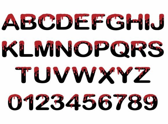Blood Alphabet Letter and Number Review: A Bold Embroidery Design for Edgy Projects