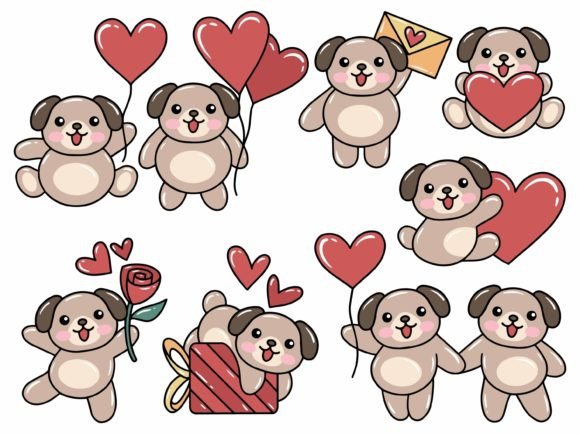 Dog Cartoon Cute for Valentines Day: A Design Review for Real Projects