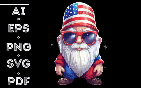 Gnome American Flag Embroidery Design Review