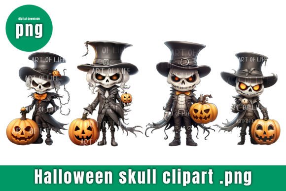 Halloween Sublimation Clip Art for Embroidery Projects