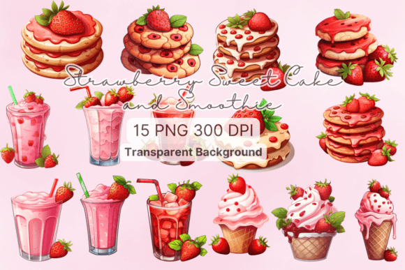 Strawberry Dessert Collection Clipart Review: A Designer's Perspective
