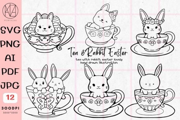 Tea with Rabbit Easter Lovely Svg Review for Real Projects