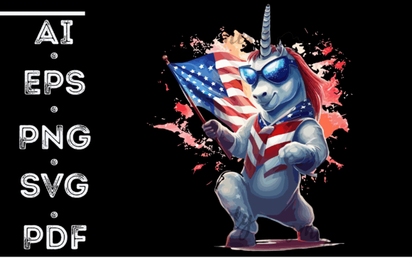 Unicorn Dabbing 4th of July: A Playful Embroidery Design for Real Projects