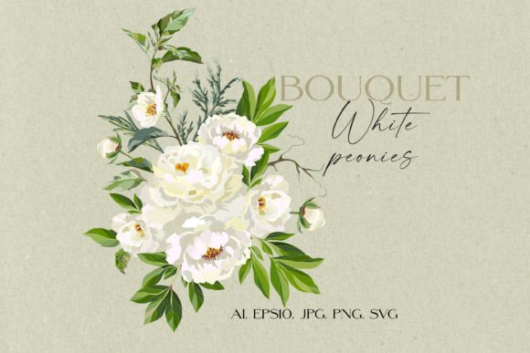 White Peonies Bouquet: A Designer’s Perspective on Real-World Embroidery Use